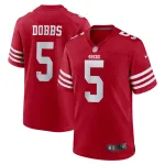 Men's San Francisco 49ers Joshua Dobbs  Scarlet Team Game Jersey