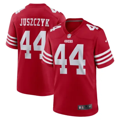 Men's San Francisco 49ers Kyle Juszczyk Scarlet Player Game Jersey 01