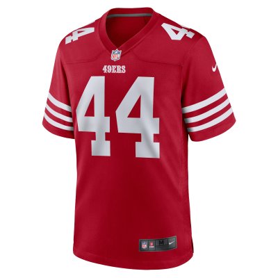 Men's San Francisco 49ers Kyle Juszczyk Scarlet Player Game Jersey 02