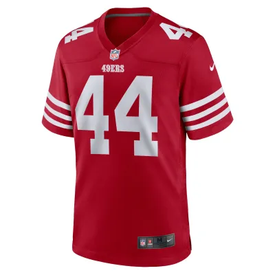 Men's San Francisco 49ers Kyle Juszczyk Scarlet Player Game Jersey 02