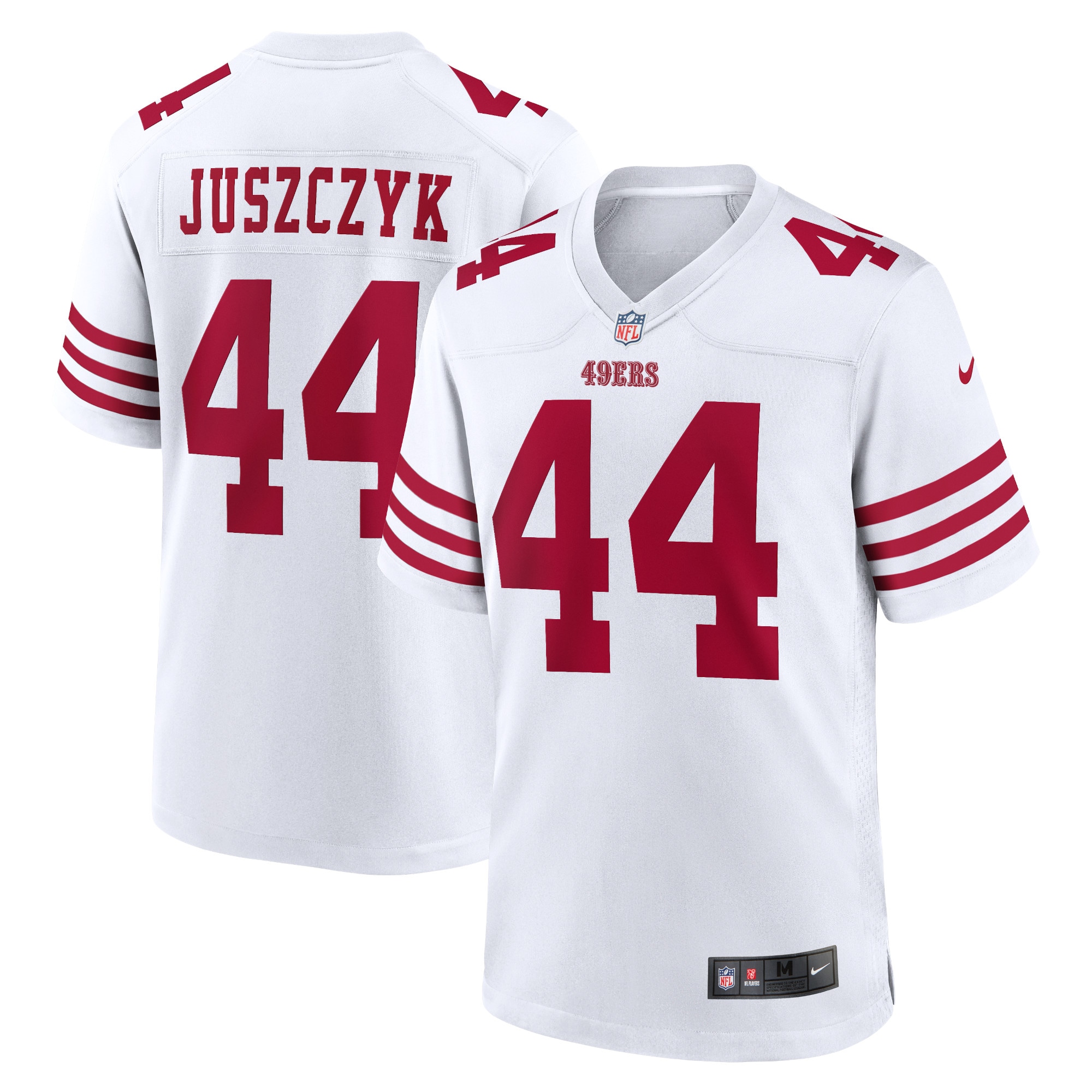 Men's San Francisco 49ers Kyle Juszczyk White Player Game Jersey