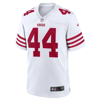 Men's San Francisco 49ers Kyle Juszczyk White Player Game Jersey 02