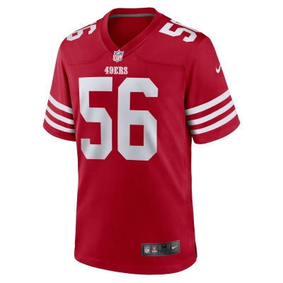 Men's San Francisco 49ers Leonard Floyd  Scarlet Team Game Jersey 02