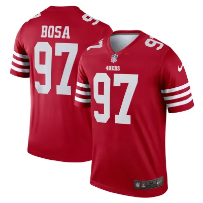 Men's San Francisco 49ers Nick Bosa  Scarlet Legend Jersey 01