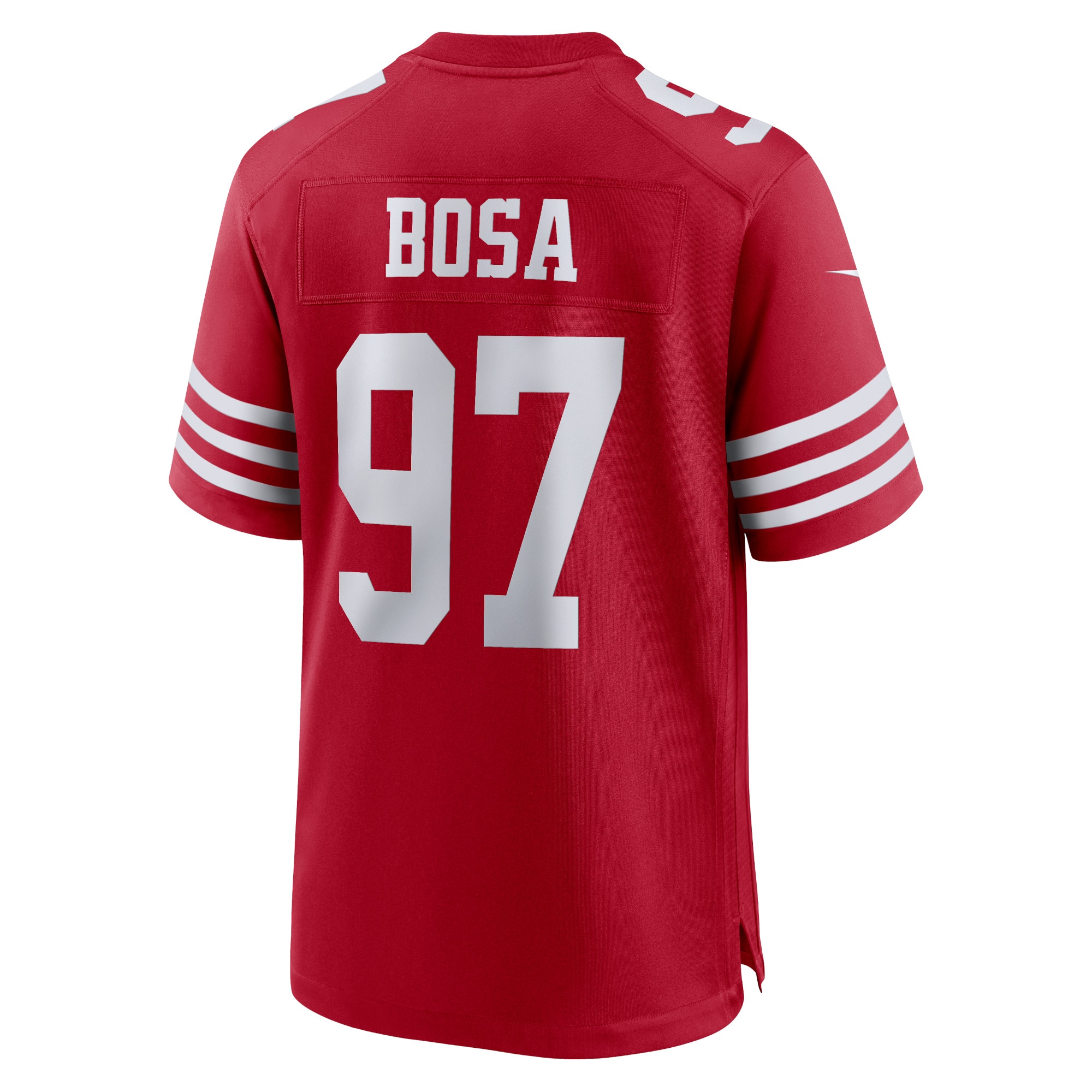 Men's San Francisco 49ers Nick Bosa Scarlet Super Bowl LVIII Game Jersey