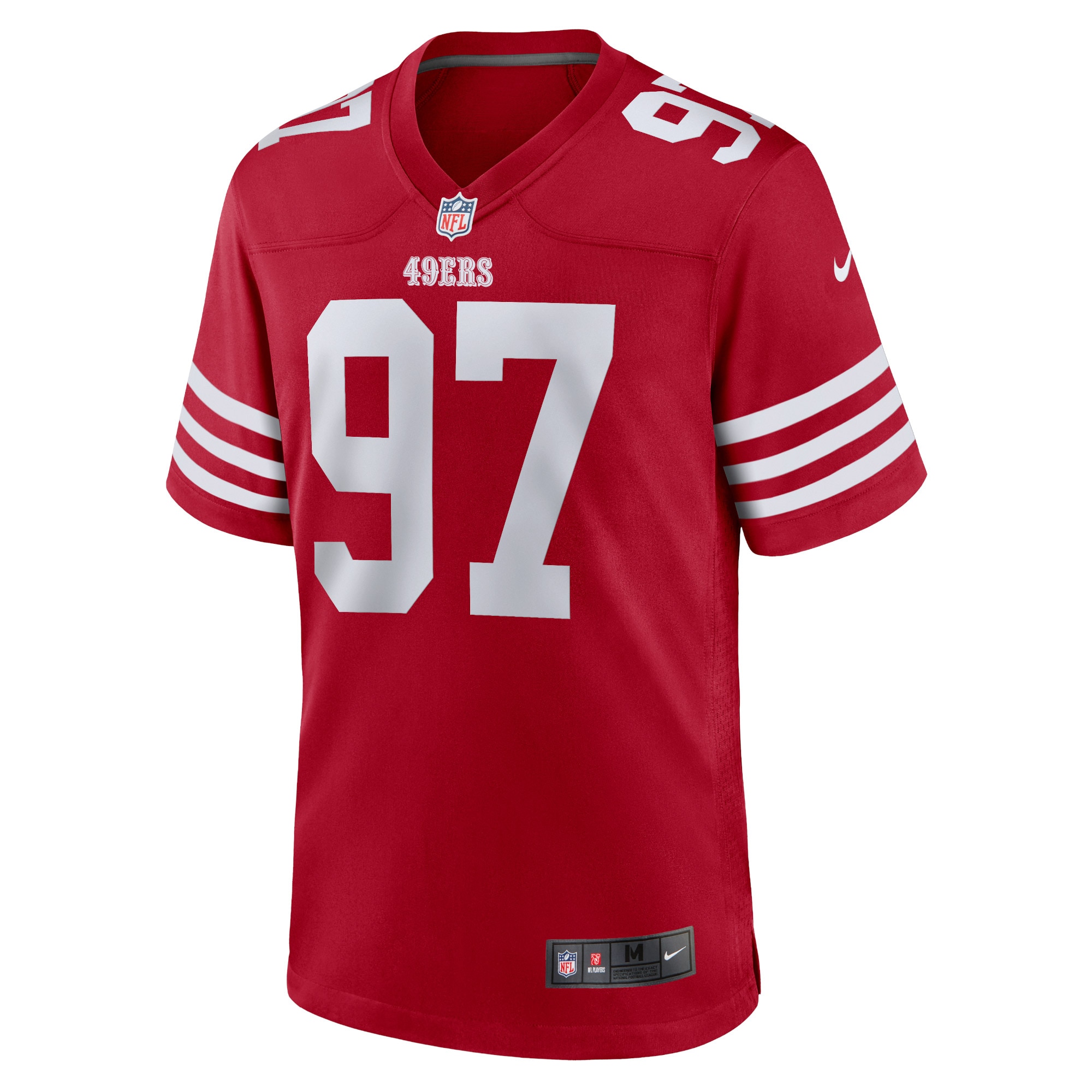 Men's San Francisco 49ers Nick Bosa Scarlet Team Game Jersey