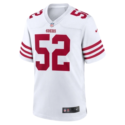 Men's San Francisco 49ers Patrick Willis White Retired Player Game Jersey 02