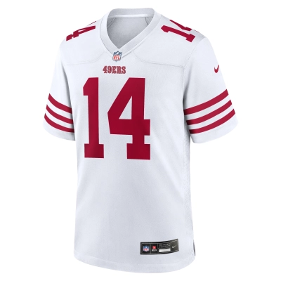 Men's San Francisco 49ers Ricky Pearsall White White Game Jersey 02