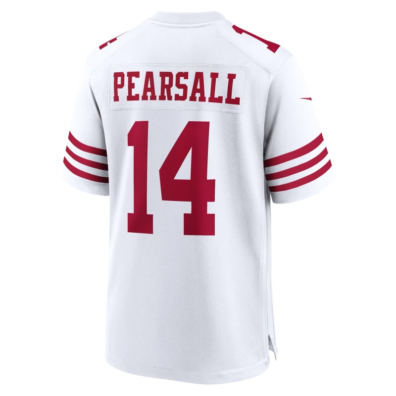 Men's San Francisco 49ers Ricky Pearsall White White Game Jersey