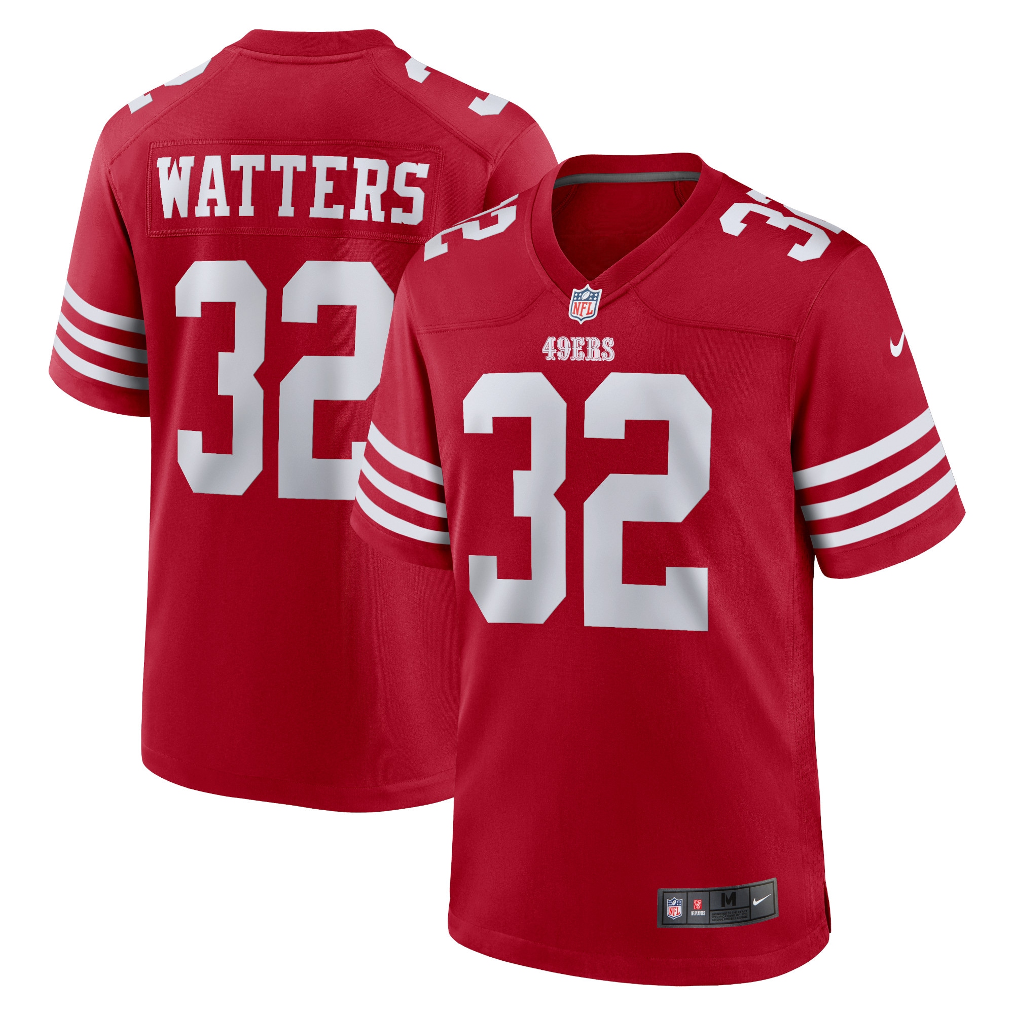 Men's San Francisco 49ers Ricky Watters Scarlet Retired Player Game Jersey