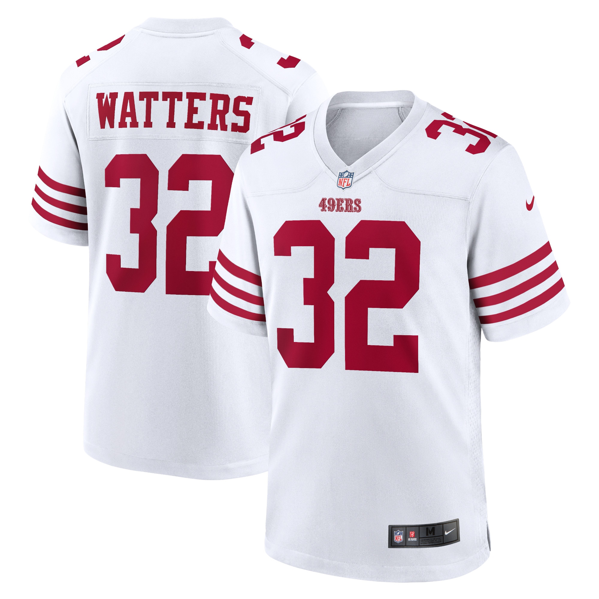 Men's San Francisco 49ers Ricky Watters White Retired Player Game Jersey