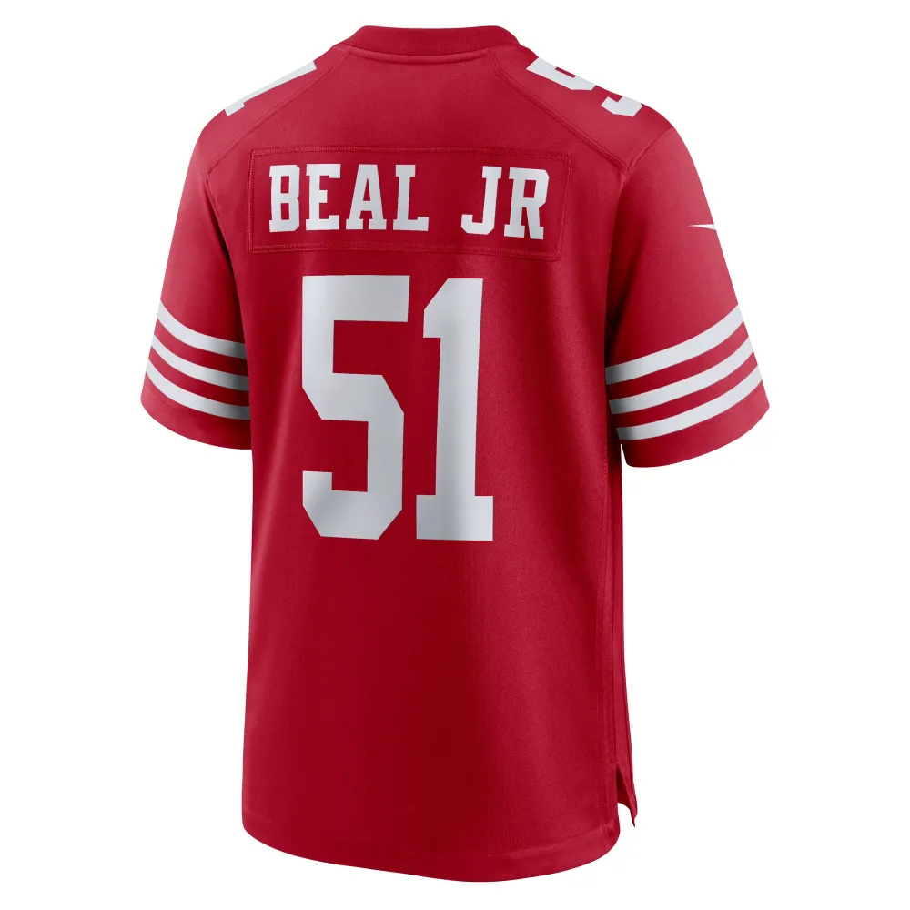 Men's San Francisco 49ers Robert Beal Jr  Scarlet Game Jersey