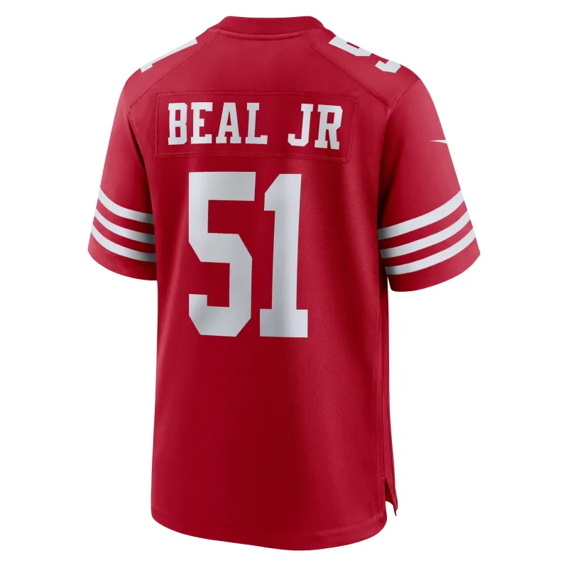 Men's San Francisco 49ers Robert Beal Jr  Scarlet Game Jersey