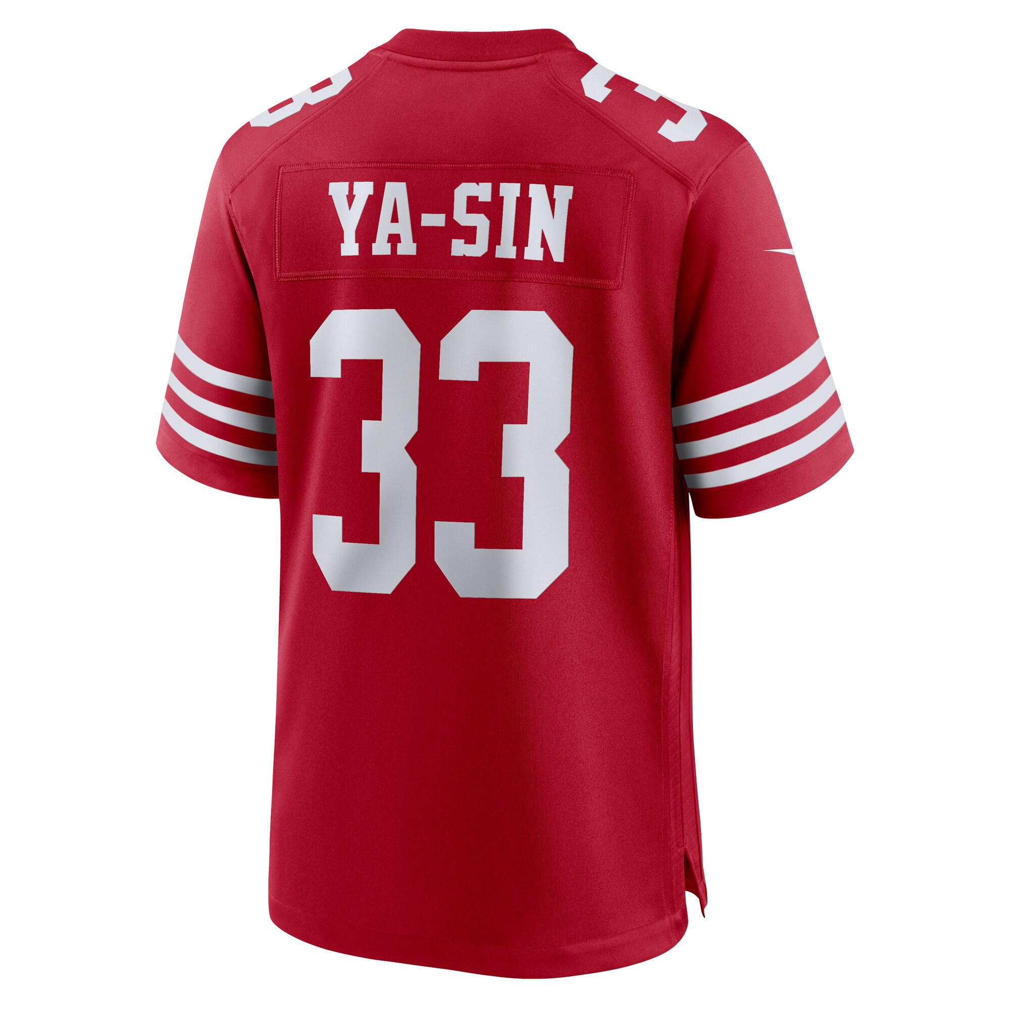 Men's San Francisco 49ers Rock Ya-Sin  Scarlet Team Game Jersey