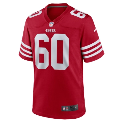 Men's San Francisco 49ers Sebastian Gutierrez  Scarlet Team Game Jersey 02