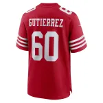 Men's San Francisco 49ers Sebastian Gutierrez  Scarlet Team Game Jersey