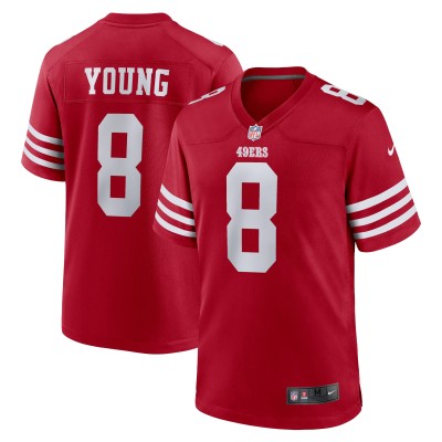 Men's San Francisco 49ers Steve Young Scarlet Retired Player Game Jersey 01