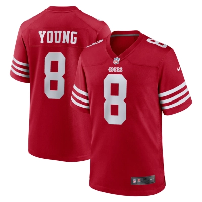 Men's San Francisco 49ers Steve Young Scarlet Retired Player Game Jersey 01