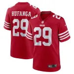 Men's San Francisco 49ers Talanoa Hufanga Scarlet Game Player Jersey