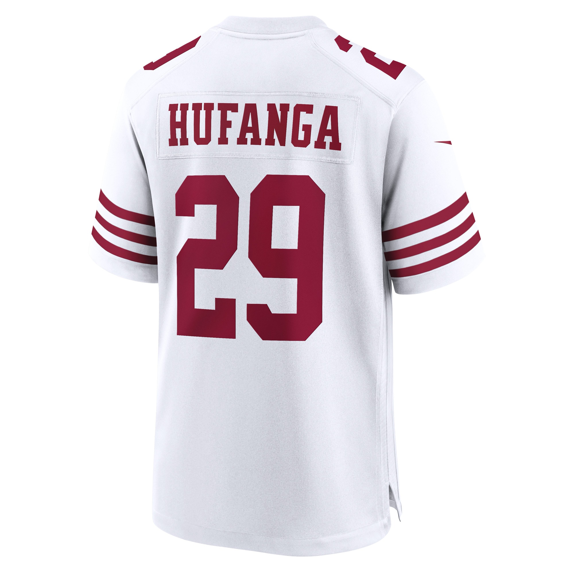 Men's San Francisco 49ers Talanoa Hufanga White Away Game Player Jersey