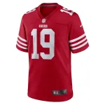 Men's San Francisco 49ers Trent Taylor Scarlet Team Game Jersey
