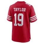 Men's San Francisco 49ers Trent Taylor Scarlet Team Game Jersey