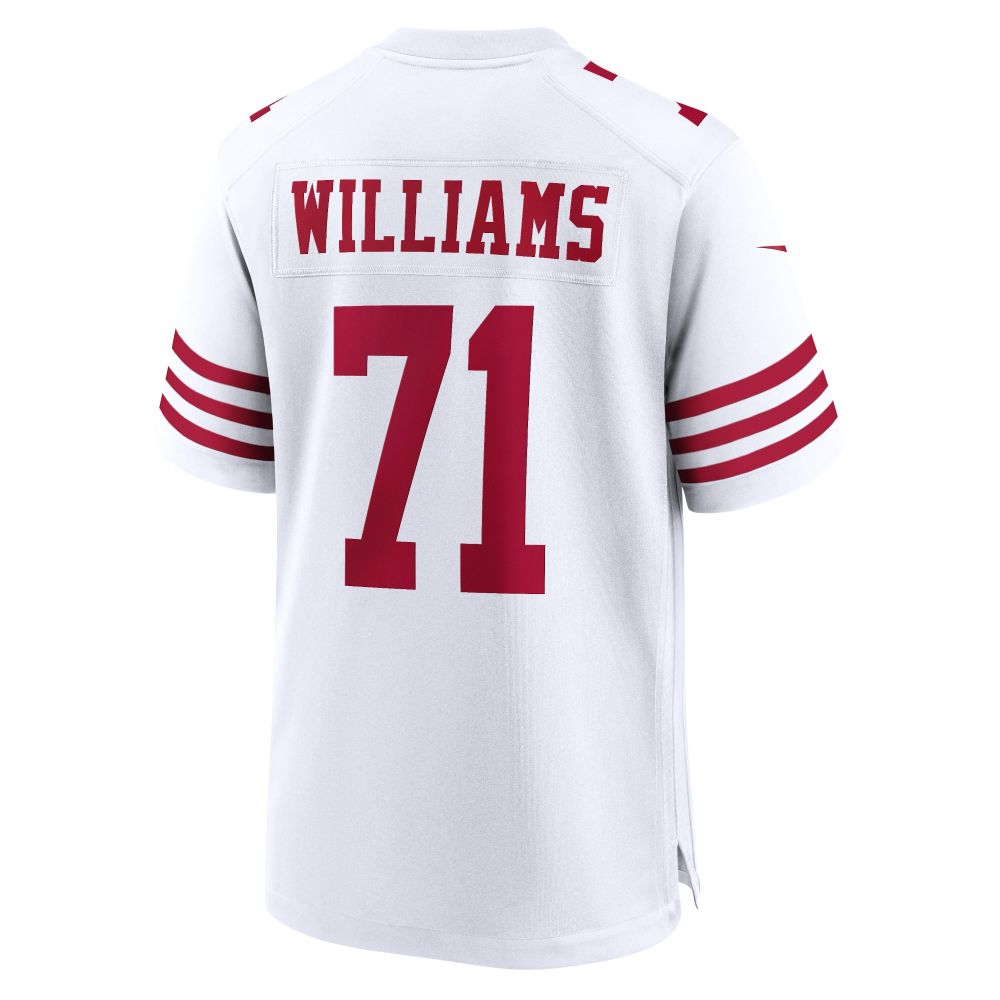 Men's San Francisco 49ers Trent Williams White Player Game Jersey