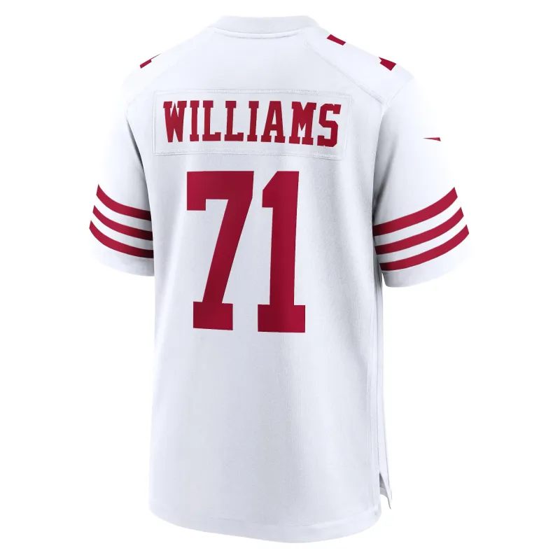 Men's San Francisco 49ers Trent Williams White Player Game Jersey