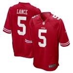 Men's San Francisco 49ers Trey Lance Scarlet Game Jersey