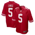 Men's San Francisco 49ers Trey Lance Scarlet Game Jersey