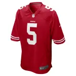 Men's San Francisco 49ers Trey Lance Scarlet Game Jersey