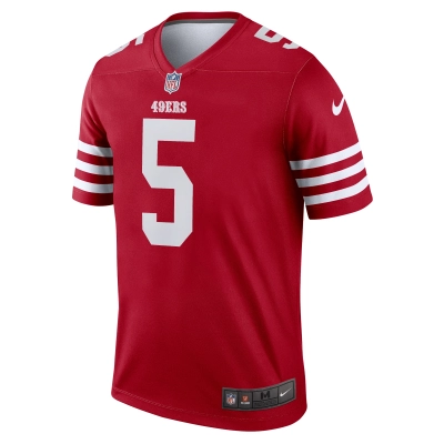 Men's San Francisco 49ers Trey Lance Scarlet Legend Jersey 02