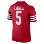Men's San Francisco 49ers Trey Lance Scarlet Legend Jersey
