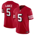 Men's San Francisco 49ers Trey Lance Scarlet Vapor F.U.S.E. Limited Jersey
