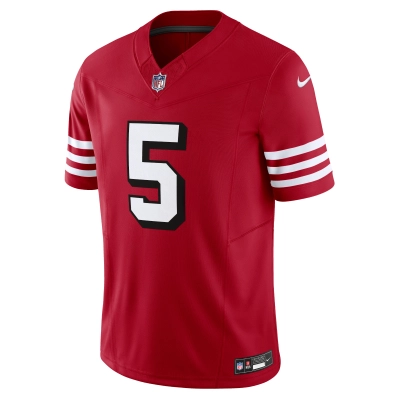 Men's San Francisco 49ers Trey Lance Scarlet Vapor F.U.S.E. Limited Jersey 02