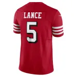 Men's San Francisco 49ers Trey Lance Scarlet Vapor F.U.S.E. Limited Jersey