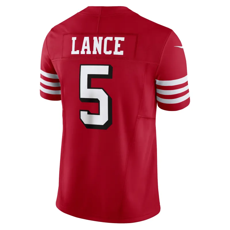 Men's San Francisco 49ers Trey Lance Scarlet Vapor F.U.S.E. Limited Jersey