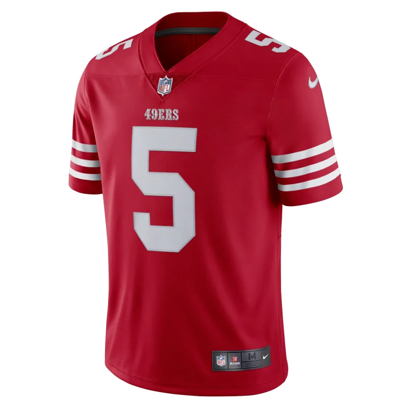 Men's San Francisco 49ers Trey Lance Scarlet Vapor Limited Jersey