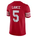 Men's San Francisco 49ers Trey Lance Scarlet Vapor Limited Jersey