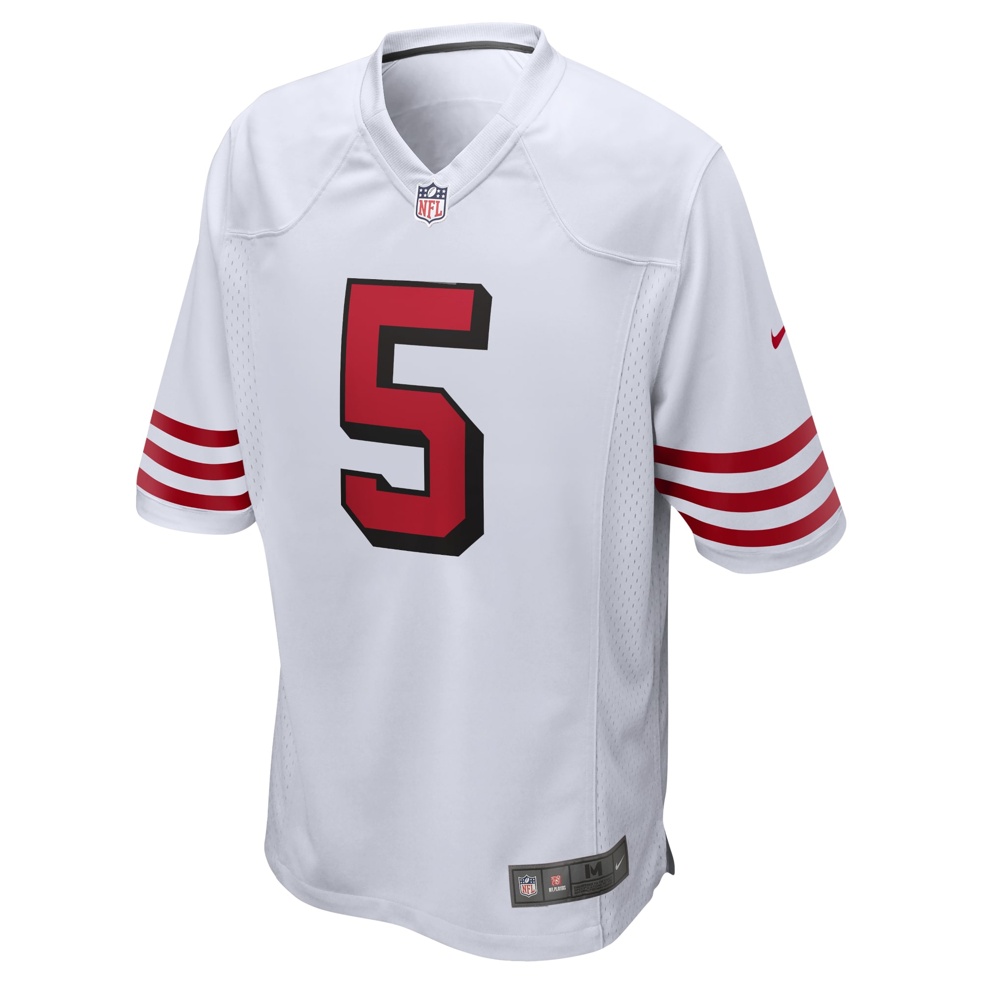 Men's San Francisco 49ers Trey Lance White Alternate Game Jersey