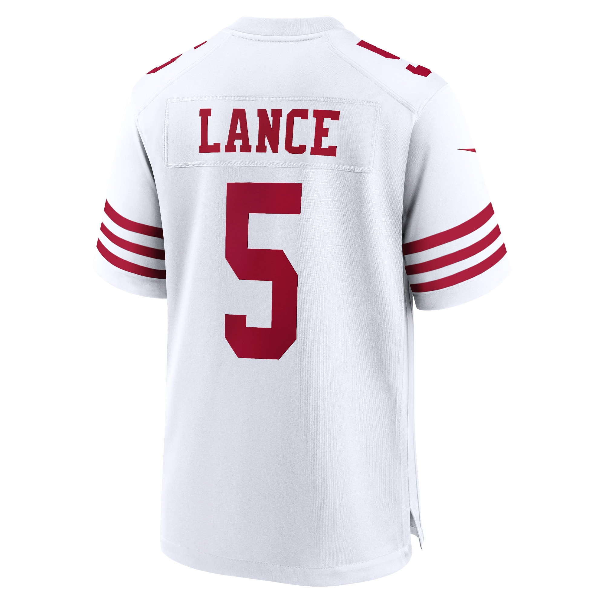 Men's San Francisco 49ers Trey Lance White Player Game Jersey