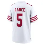 Men's San Francisco 49ers Trey Lance White Player Game Jersey