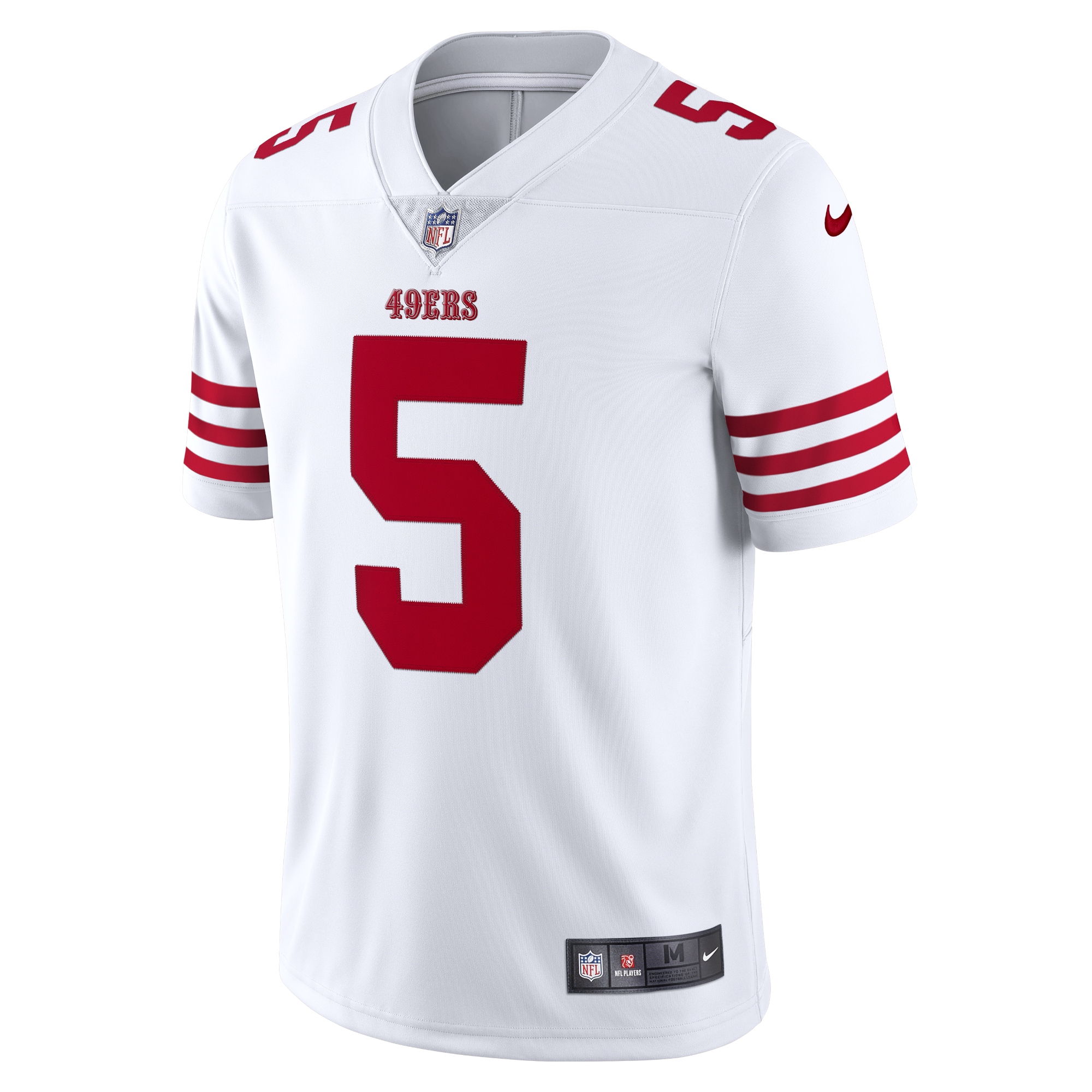 Men's San Francisco 49ers Trey Lance White Vapor Limited Jersey