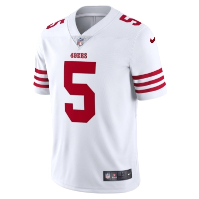 Men's San Francisco 49ers Trey Lance White Vapor Limited Jersey 02