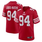 Men's San Francisco 49ers Yetur Gross-Matos  Scarlet Team Game Jersey