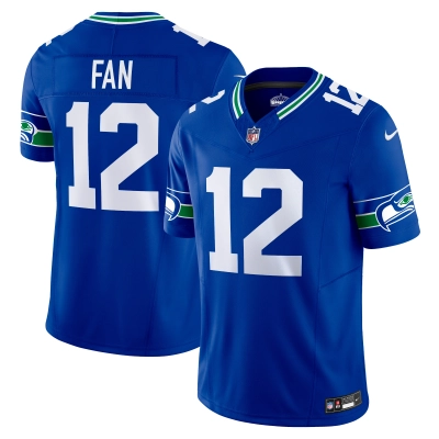 Men's Seattle Seahawks 12th Fan Royal Vapor F.U.S.E. Limited Jersey 01