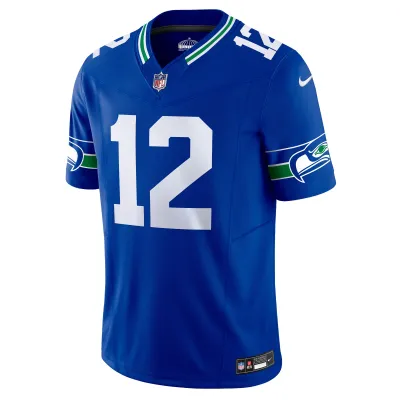 Men's Seattle Seahawks 12th Fan Royal Vapor F.U.S.E. Limited Jersey 02