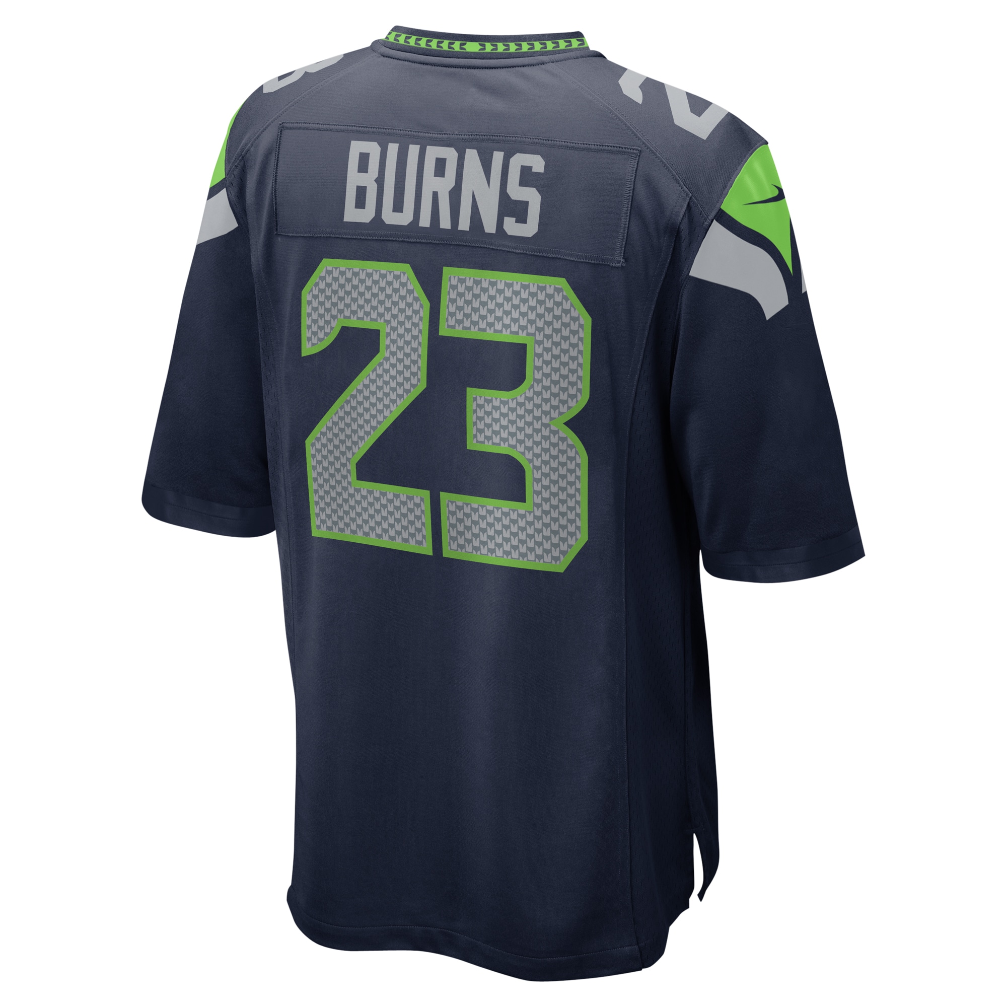 Men's Seattle Seahawks Artie Burns College Navy Game Jersey