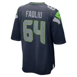 Men's Seattle Seahawks Austin Faoliu College Navy Game Jersey