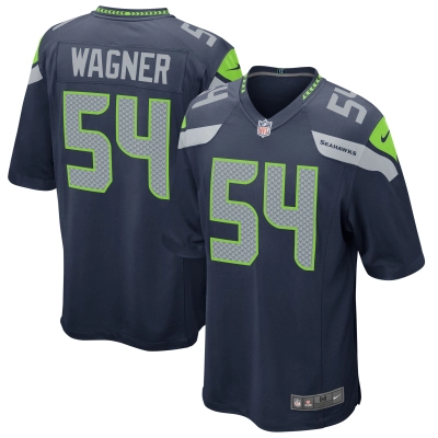 Men's Seattle Seahawks Bobby Wagner College Navy Game Jersey 01